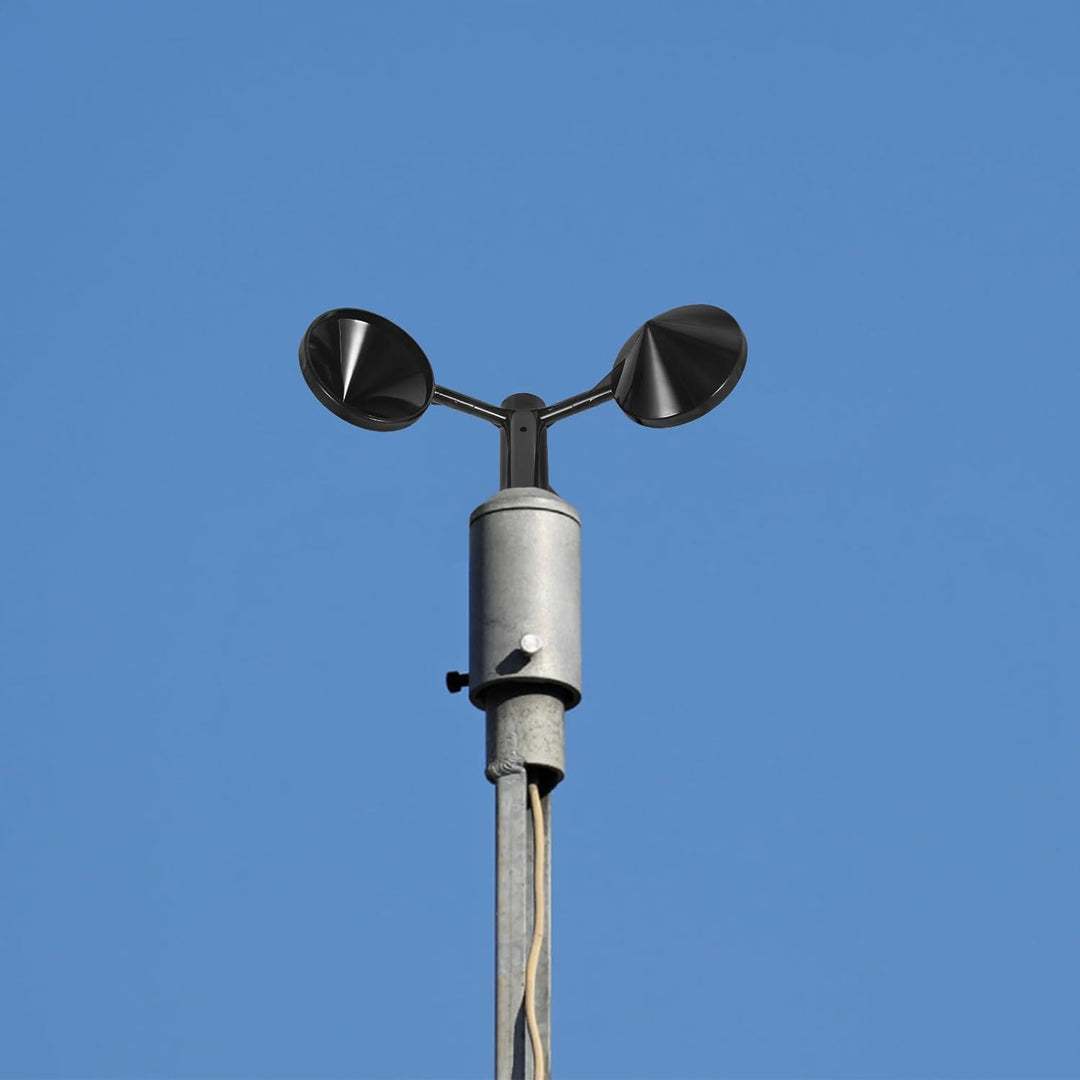 BESPORTBLE Wind Sensor Überwachung Ausgang Sender Gehäuse Abs Anemometer Gehäuse Schwarz Wind Anzeig