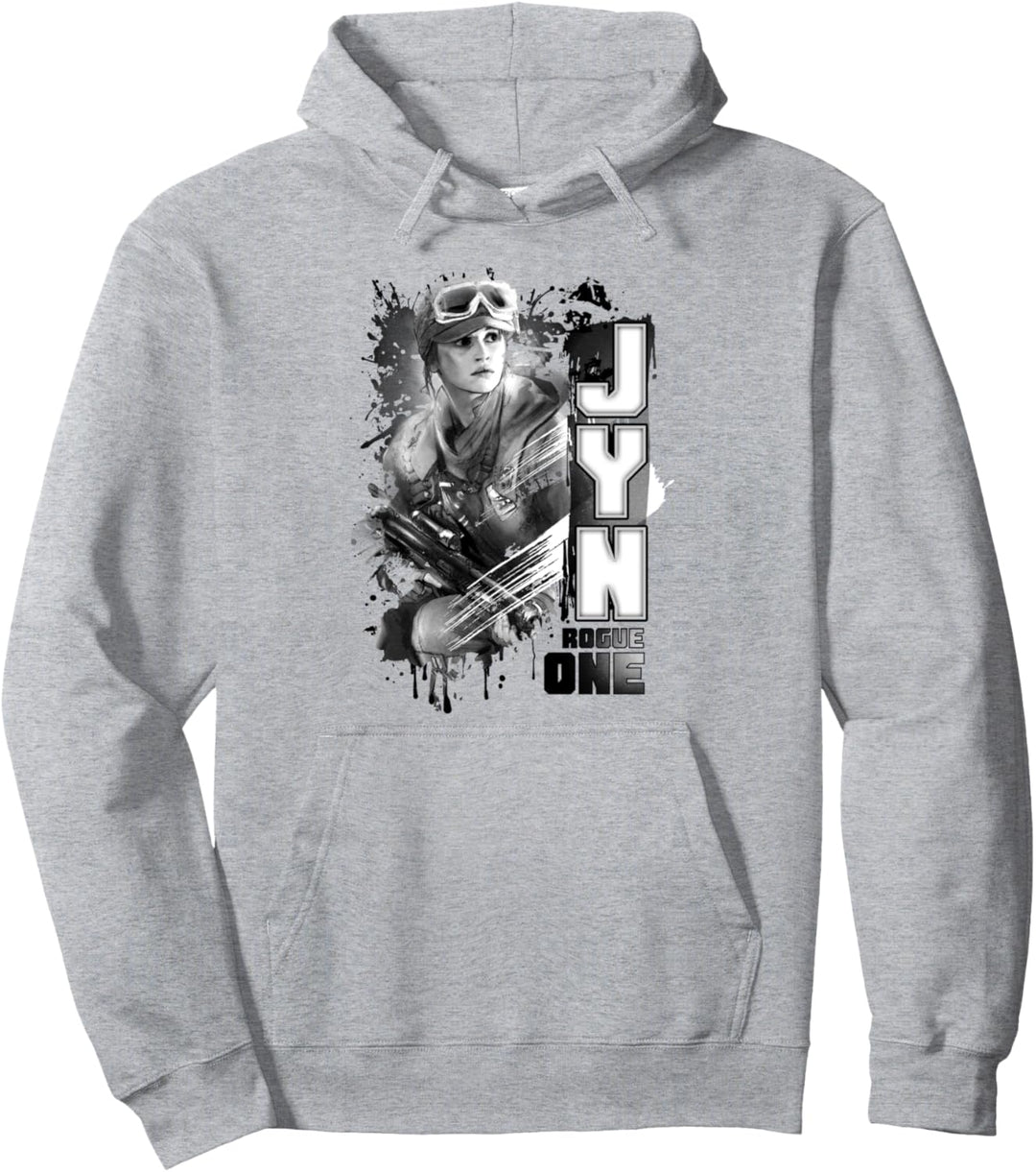 Star Wars Rogue One Jyn Paint Splatter Print Pullover Hoodie
