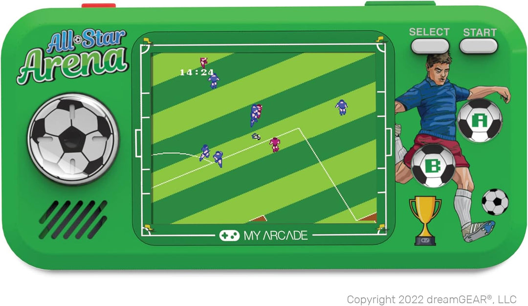 My Arcade All Star Arena Taschenspieler, tragbares Gaming-System mit 307 Retro-Spielen, 7 cm (2,7 Zo