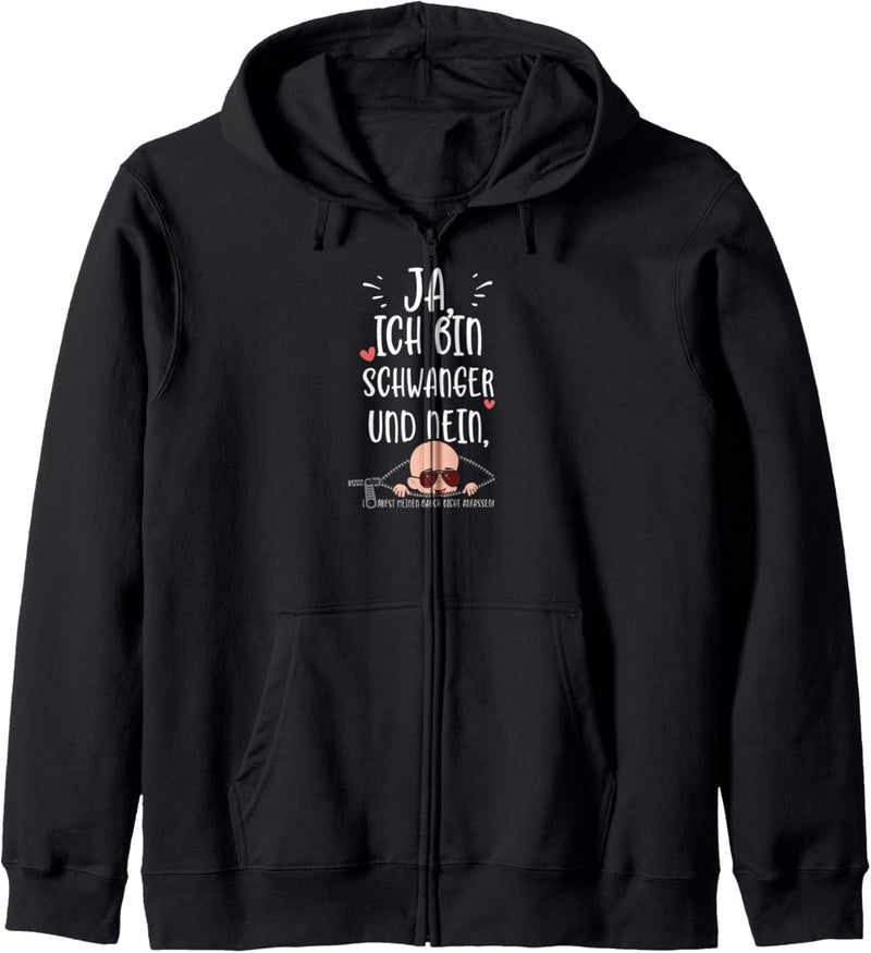 Baby: Ja, Ich Bin Schwanger Und Nein, Du... Schwangerschaft Kapuzenjacke