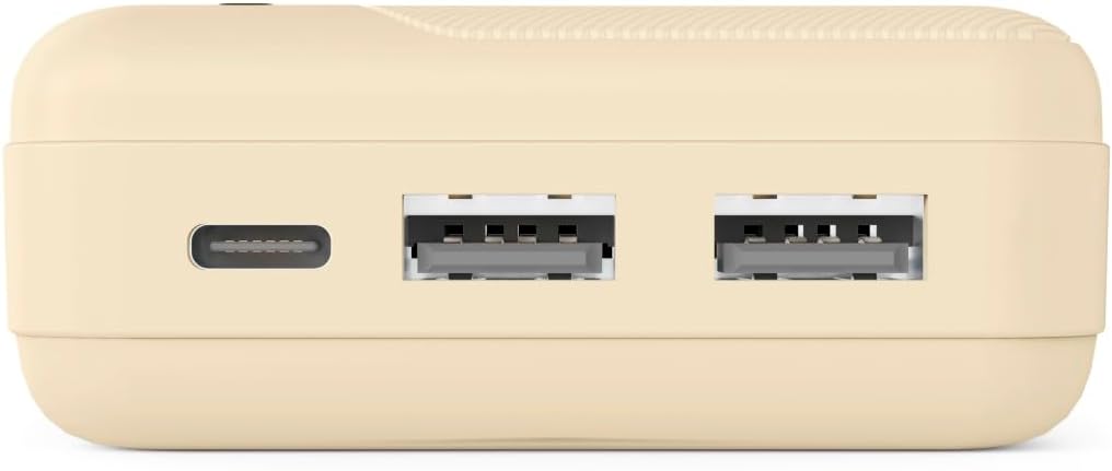 Hama Powerbank „Pocket 20“, 20.000 mAh, 2X USB-A, USB-C, externer Akku für Smartphone, Tablet &amp; Kopf