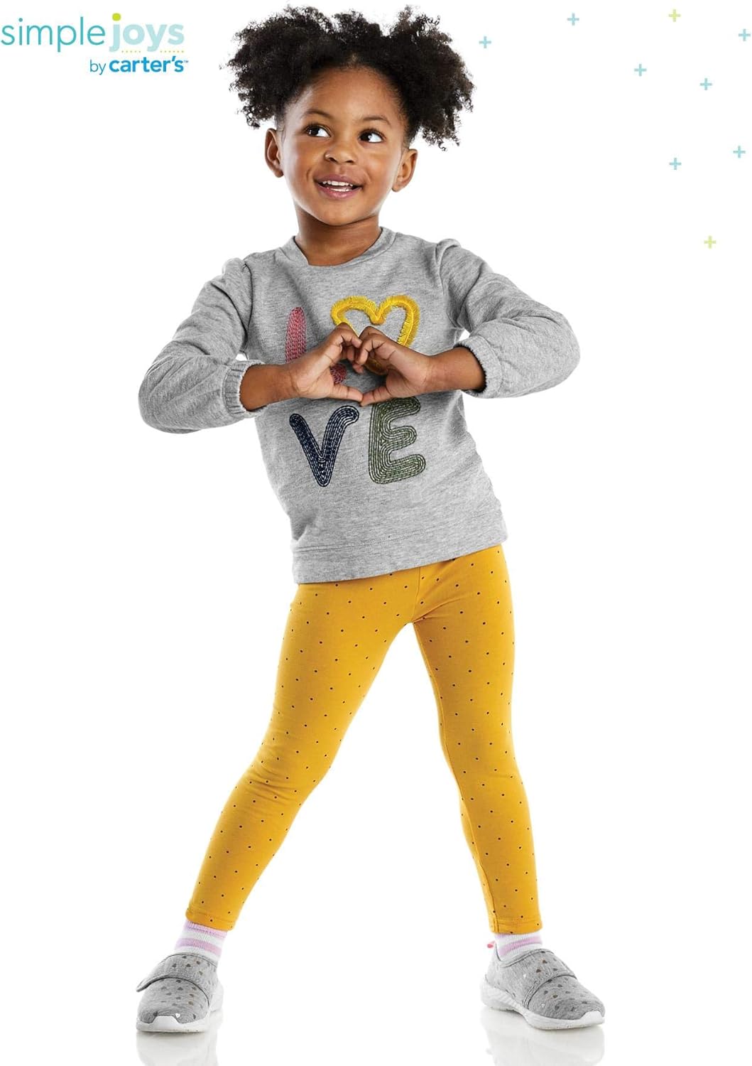 Simple Joys by Carter's Mädchen 4-piece Long-sleeve Shirts And Pants Playwear Set pants-clothing-set
