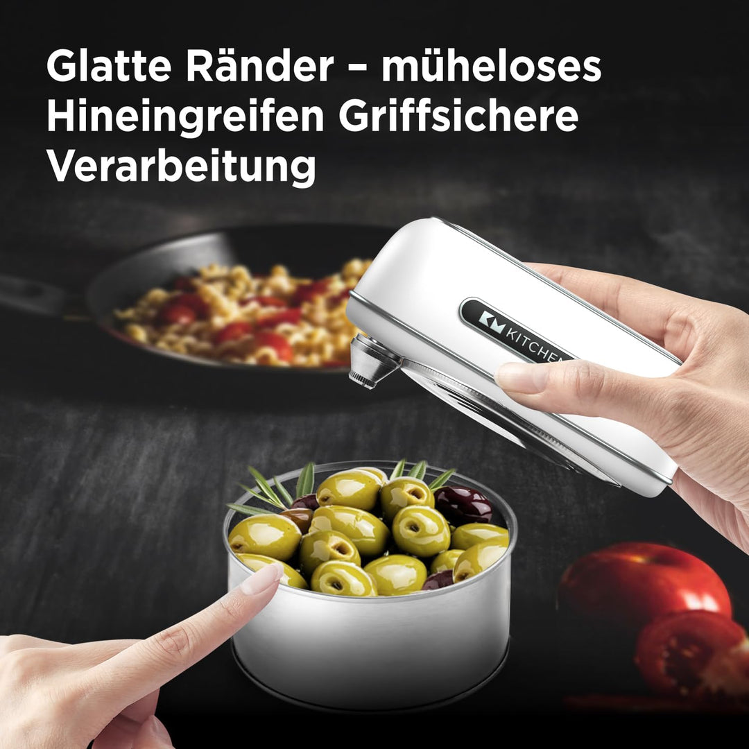 Orbit One wiederaufladbarer Dosenöffner von Kitchen Mama: Freihändige Bedienung, Aufladen über USB-C