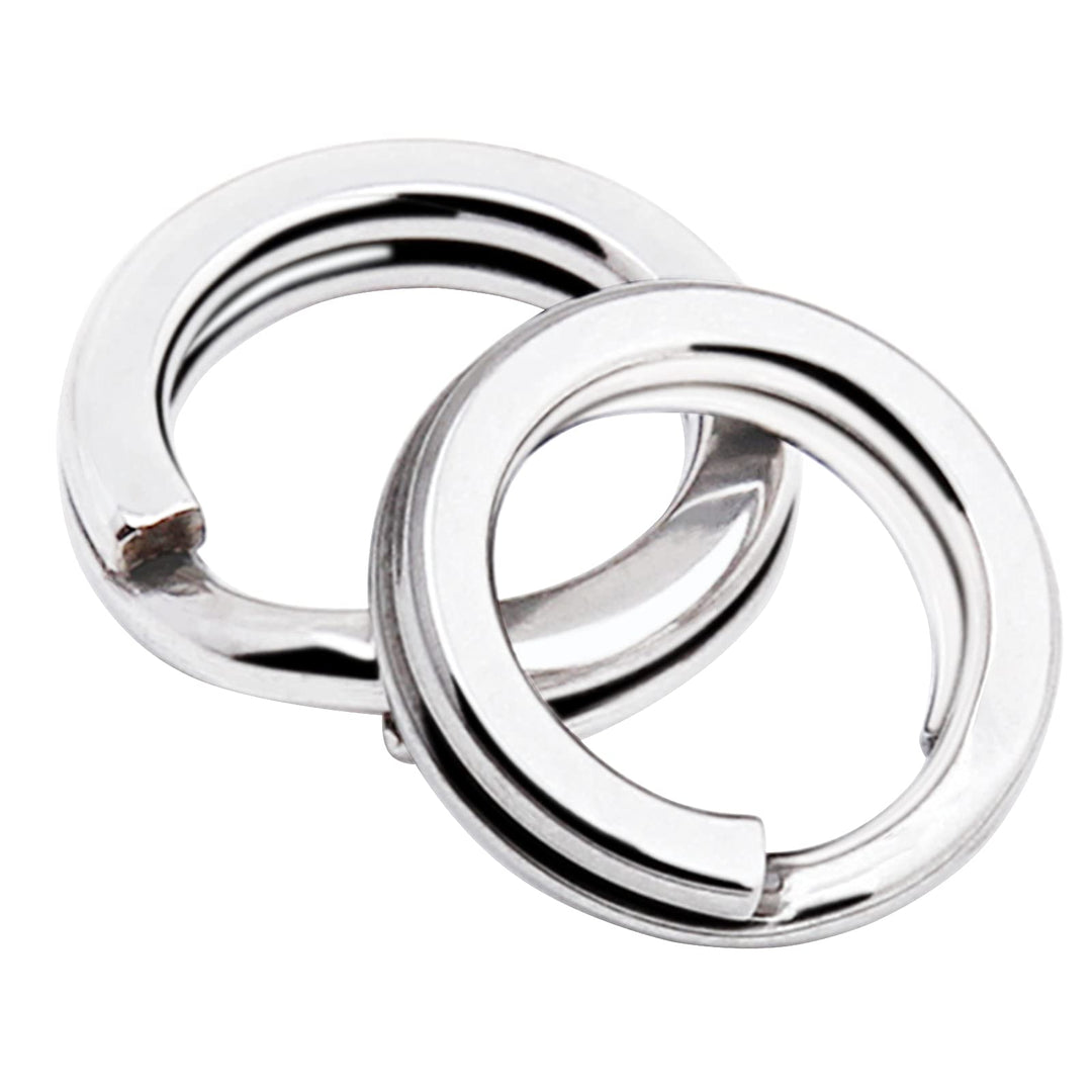 9Tong Edelstahl Split Ringe Hochfeste Salzwasser Angeln Ringe Kit Angelköder Anschluss Wirbel Split