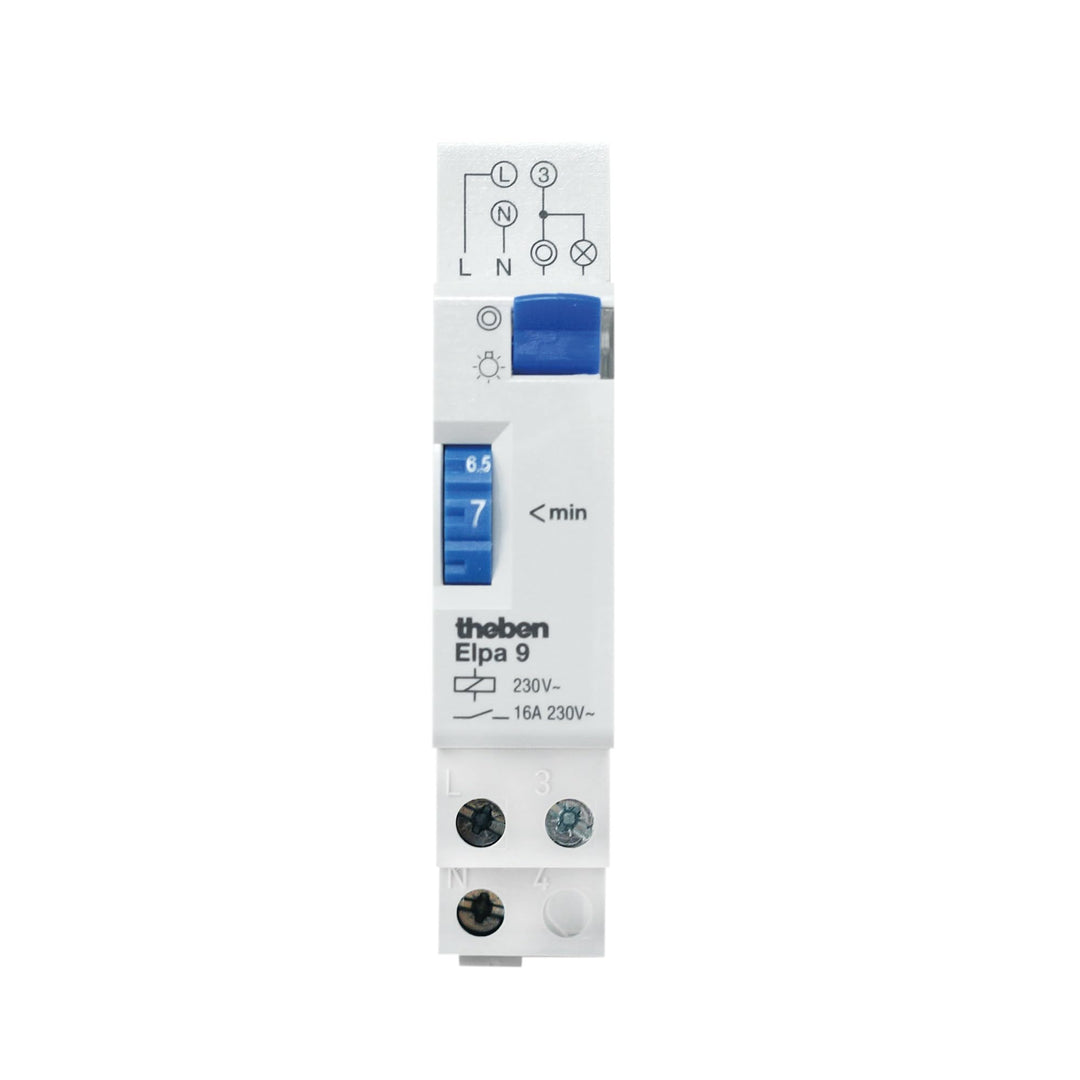 Theben 0090001 ELPA 9 - Elektromechanischer Treppenlicht-Zeitschalter, Treppenhauslichtschalter, Tre