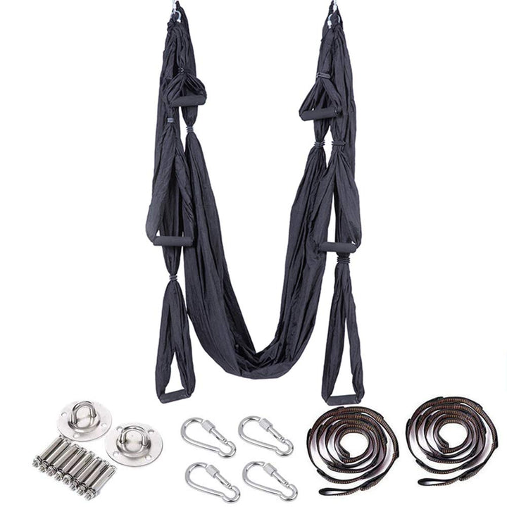 Yoga Hängematte Set Aerial,Aerial Yogatuch,Aerial Yoga Hammock Swing mit Tragetasche und Verlängerun