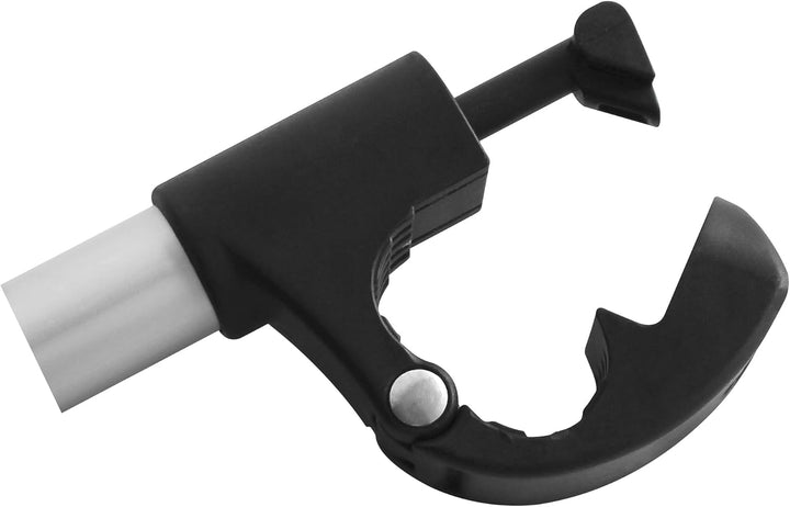 EUFAB 11629 Rahmenhalter abnehmbar kurz Ø 25+30mm, Schwarz/Silber