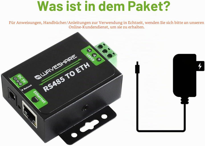 LUCKFOX RS485 to Ethernet Module, RS485 to ETH Single Serial Server, can be Used to Easily Achieve N