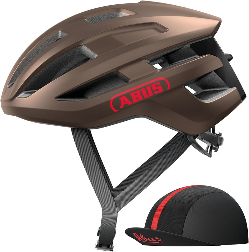 ABUS Rennradhelm PowerDome ACE - mit ABUS Race Cap - leichter Fahrradhelm mit cleverem Belüftungssys