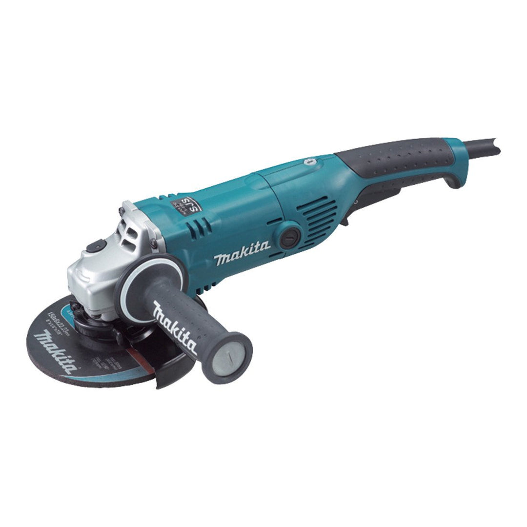 Makita GA6021CF01 Winkelschleifer 150 mm Schwarz Grün mit Konstantelektronik, zuzügl. Superflansch,