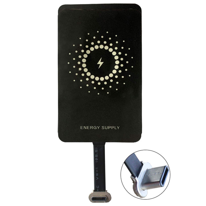 MyMax Superschneller 1300mA Typ C Qi kabelloser Ladeempfänger und Adapter für Google Pixel, Samsung,
