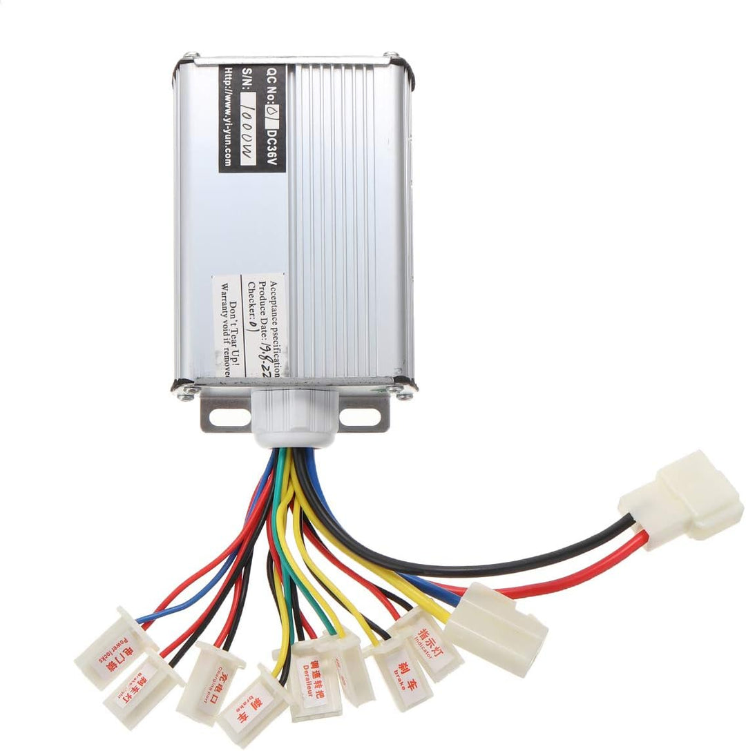 Jyving DC 36V 1000W Gebürsteter Regler Geschwindigkeit DC Motor Controller Roller Fahrrad E-Bike Ele