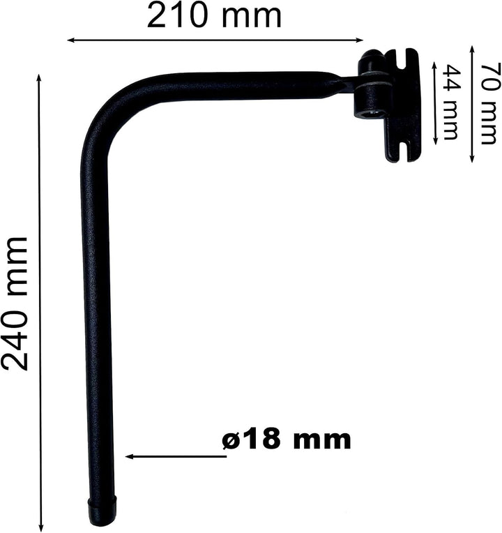 MelTruck® 2x Aussenspiegel Rückspiegel 285x155mm Traktor Bagger m. Spiegelhalter 240x210mm