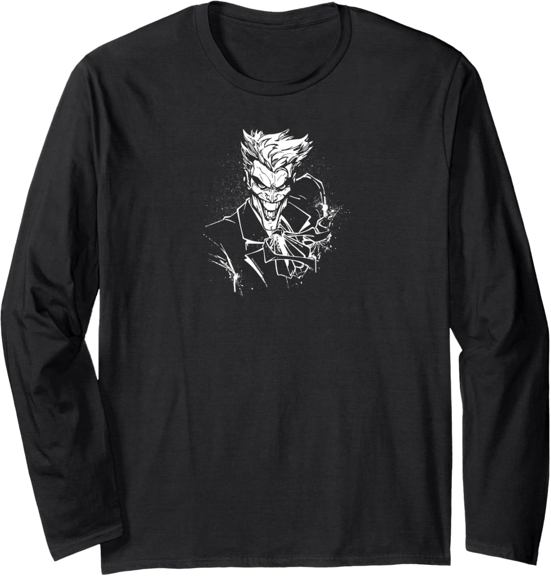 Batman Joker's Splatter Smile Langarmshirt