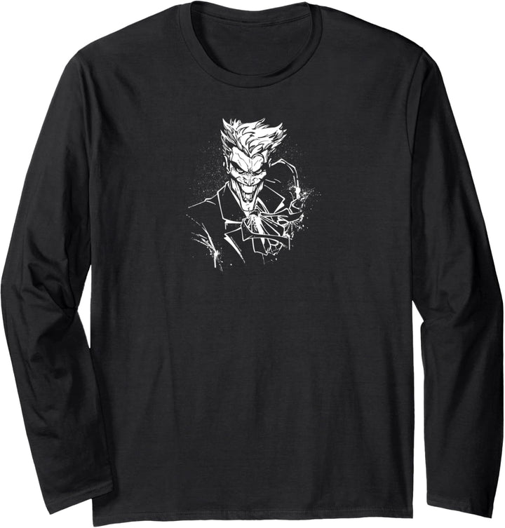Batman Joker's Splatter Smile Langarmshirt