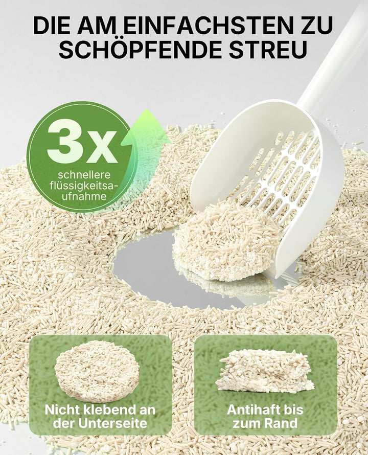 PETKIT Klumpende Katzenstreu Pflanzenbasiert, 9,6kg,100% Natürlich, Staubfrei, Geruchsneutralisieren