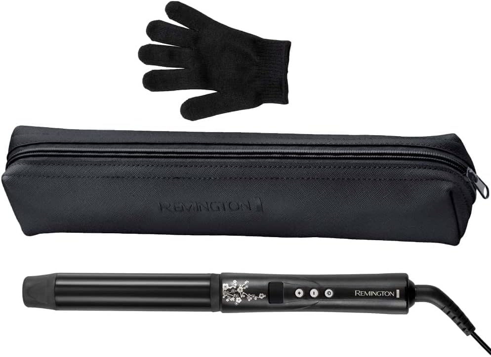 Remington Lockenstab grosse Locken [32mm] Pearl Digital (Keramikbeschichtung mit echten Perlen) LCD-