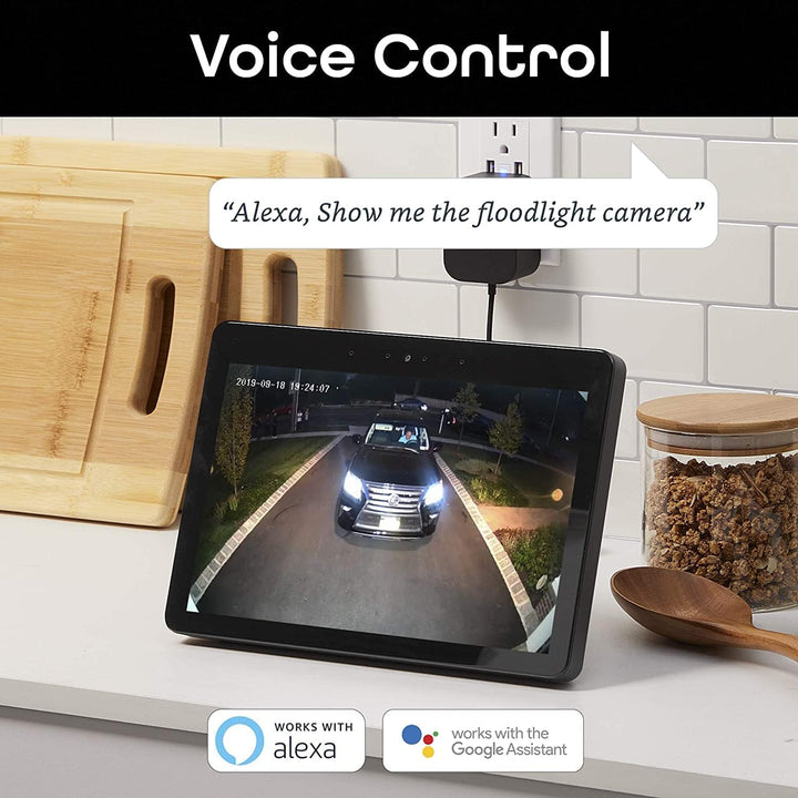 LAXIHUB Überwachungskamera Aussen 1080P-HD-Video, Schwenkbar WLAN Kamera Outdoor, IP65 Wasserdicht,