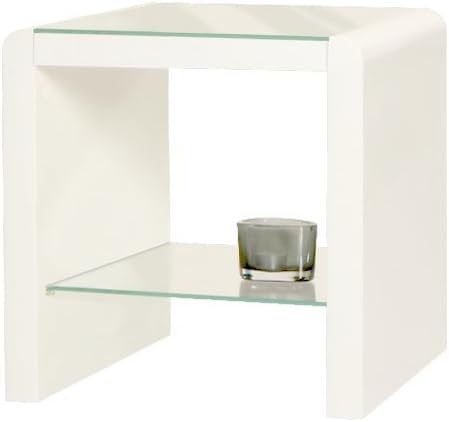 Phoenix Beistelltisch Holz Weiss, BxHxT in cm: 42,7x42,7x35