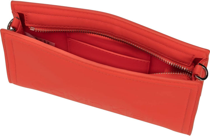 Calvin Klein Minimal Hardware Mini Tote Deep Orange