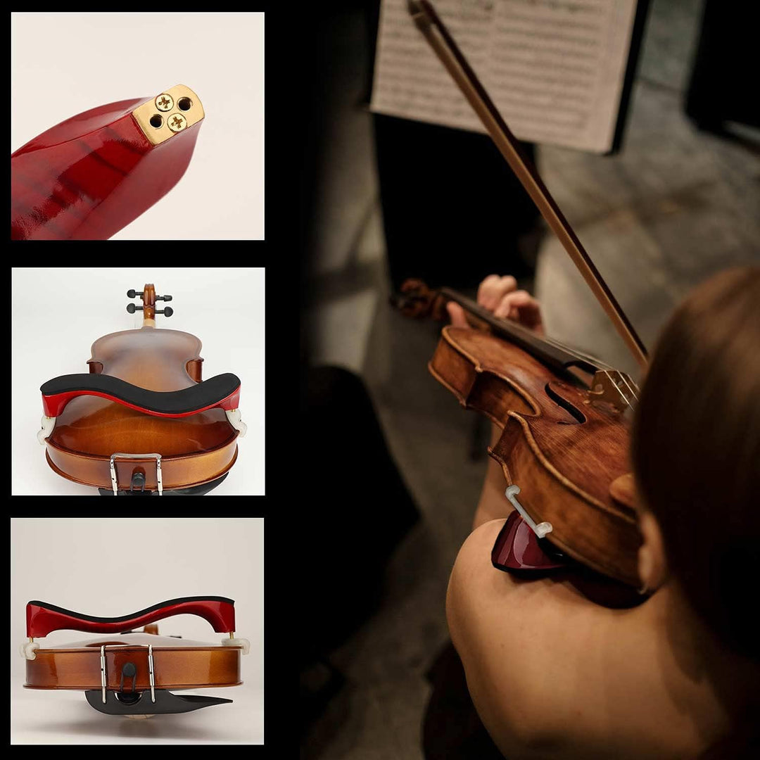 LMS Schulterstütze für Violine, Grösse 3/4, Grösse 4/4, verstellbare Schulterstütze für Violine, mit