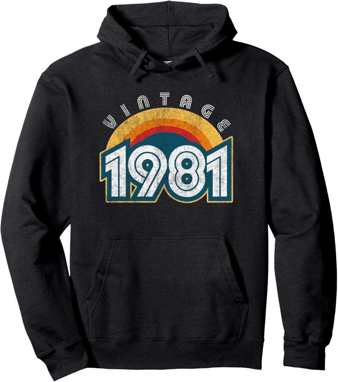 Vintage 1981 Retro Sonnenuntergang Pullover Hoodie