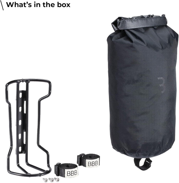 BBB Cycling Gabeltasche Wasserdicht I Fahrrad Gabeltasche Mit Rollverschluss Und Gepäckträger I Fork