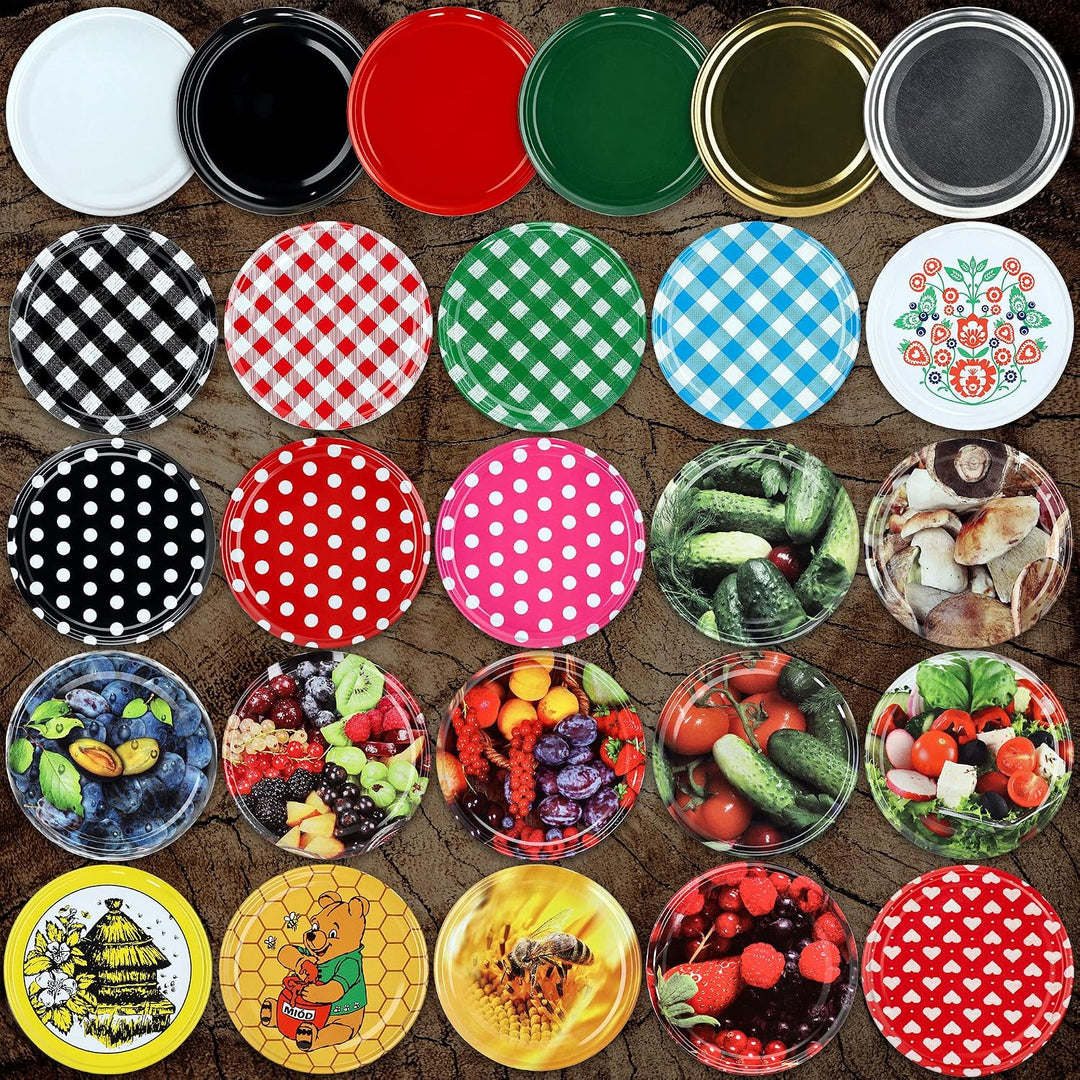 KADAX 20er Set Marmeladengläser 235ml TO82 Winnie puuh, Einmachgläser Vorratsgläser Mason Jar mit Sc