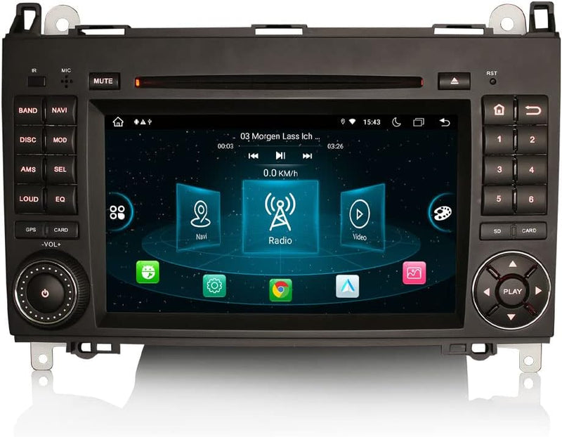 Erisin 8-Kern 4GB + 64GB Android 12 Autoradio mit GPS Navi Für Mercedes A/B Klasse W245 W169 Sprinte