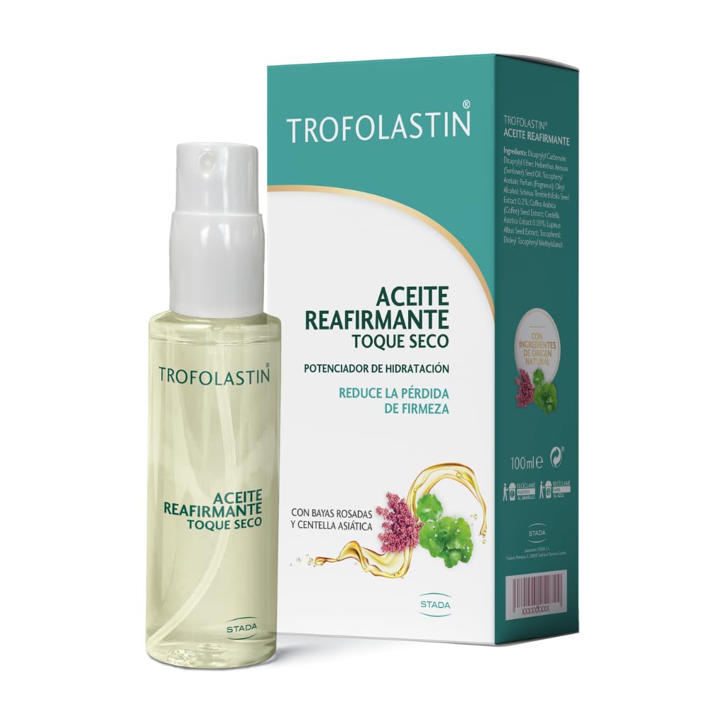 Trofolastin, Körperstraffendes Öl, tiefe Feuchtigkeit und Festigkeit, mit Centella Asiatica, rosa Be