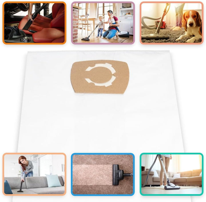 5 Staubsaugerbeutel kompatibel für Makita VC4210M Ersatz für W107418353 - Besonders reissfest, 5-Lag