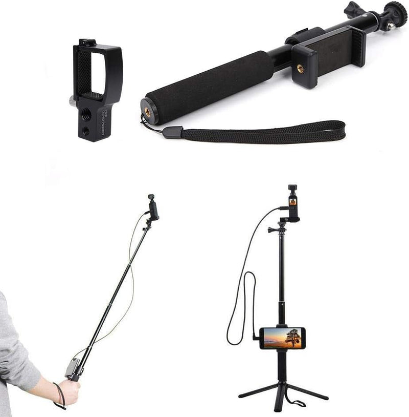 Telefonclip Selfie Stick, Leichte Tragbare Verstellbare Verlängerung Telefonclip Selfie Stick Stände