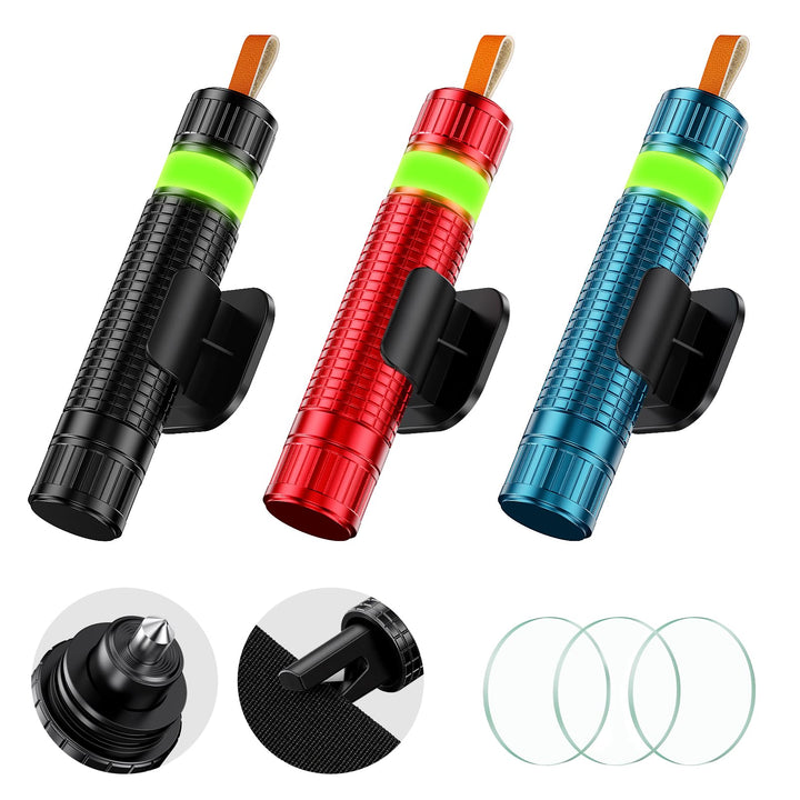2-in-1 Notfallhammer Auto mit Gurtschneider, Tragbarer Safety Nothammer Auto, Sicherheitshammer mit