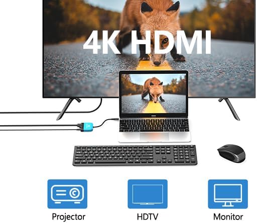 RREAKA Switch 2 Dock Replacement for Nintendo Switch 1&2 Dock, Switch TV Adapter with 4K@60Hz HDMI,