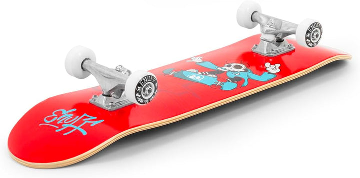 Enuff Skateboards Skully Mini Skateboard 7.75 " rot (rot), 7.75 " rot (rot)