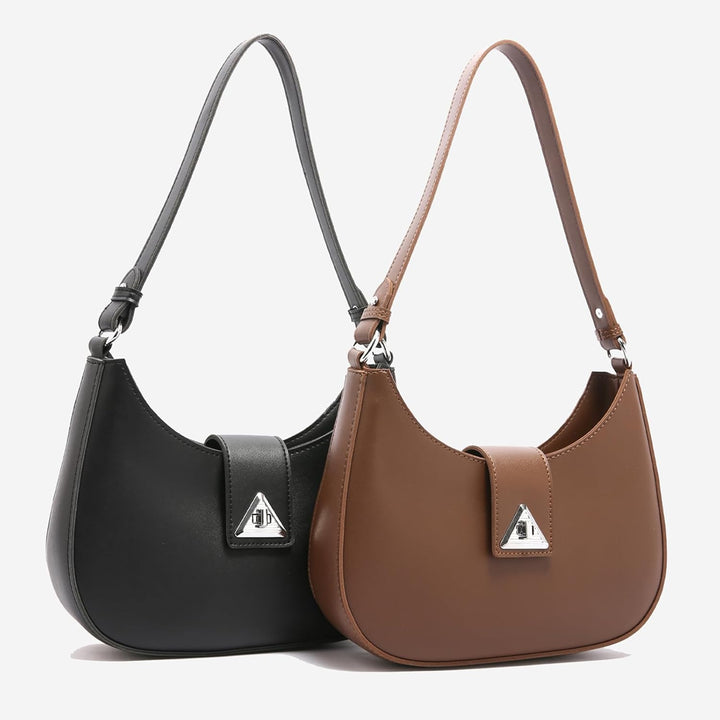Travistar Handtasche Damen Klein Elegant Schultertasche Damen PU Leder Hobo Bag Y2k Tasche Satteltas