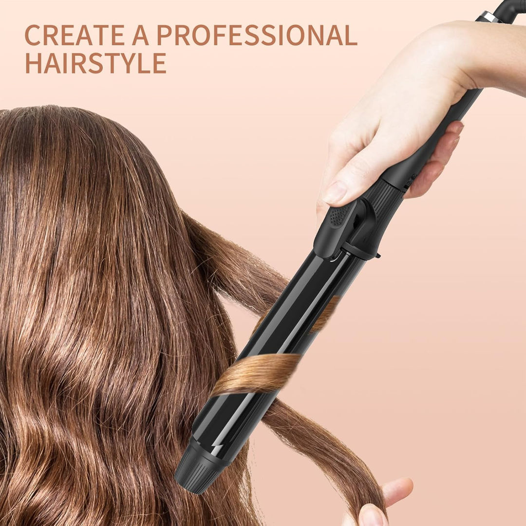K&K Signature K&K 25mm Lockenstab mit Keramikbeschichtung Lockenzange Nano-Titan Haarlockenstab Eise