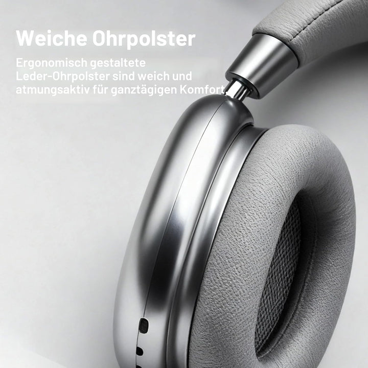 Kabellose Kopfhörer, Noise Cancelling Kopfhörer für die Arbeit, 80H Spielzeit, Wireless 5.4 Over Ear
