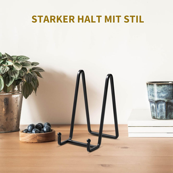 Staffelei Aufsteller Teller Ständer Metall - 4 Stück Tellerständer - Deko Tellerhalter - Dekoteller