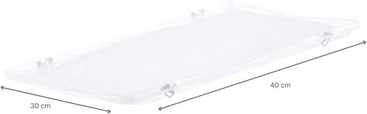 PROREGAL Auflagedeckel für transparente Eurobehälter BasicLine & LightLine | BxT 30x40cm | Eurobox,