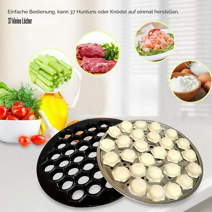 Alvinlite Russischer Ravioli-Macher, 37 Löcher, Teigtaschenform, Aluminium, Pelmeni-Metallhersteller