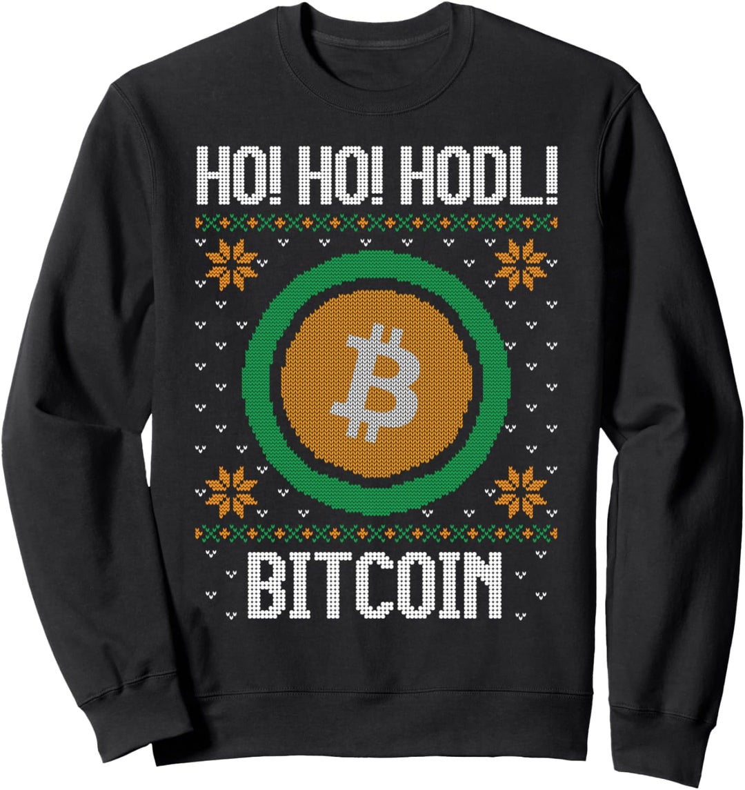 Ho Ho HODL Bitcoin - Fun Bitcoin Cryptocurrency Gear Sweatshirt