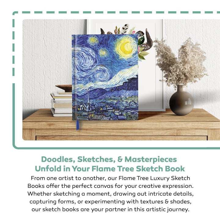 Premium Skizzenbuch: Claude Monet, Die japanische Brücke: Unser hochwertiges Blankbook mit festem, k