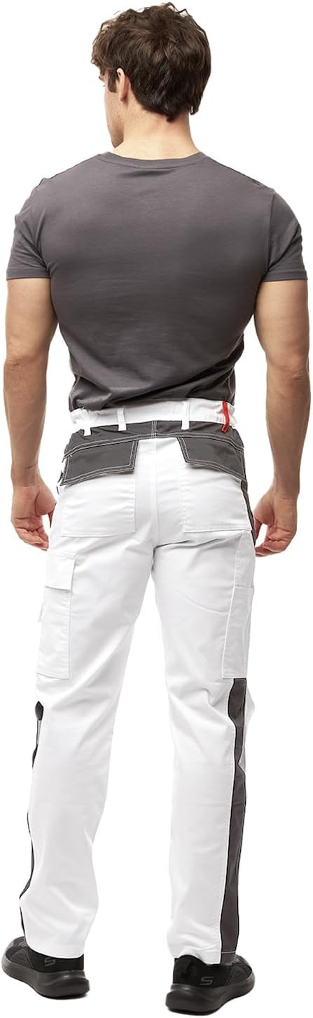 strongAnt Arbeitshose Herren Power Stretch Outdoorhose 50 Weiss-grau / Strong Cotton Stretch, 50 Wei