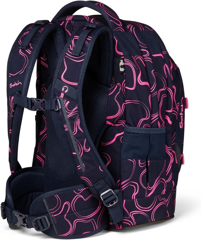 satch Pack Schulrucksack Set 3tlg. mit Sporttasche und Schlamperbox Pink Supreme