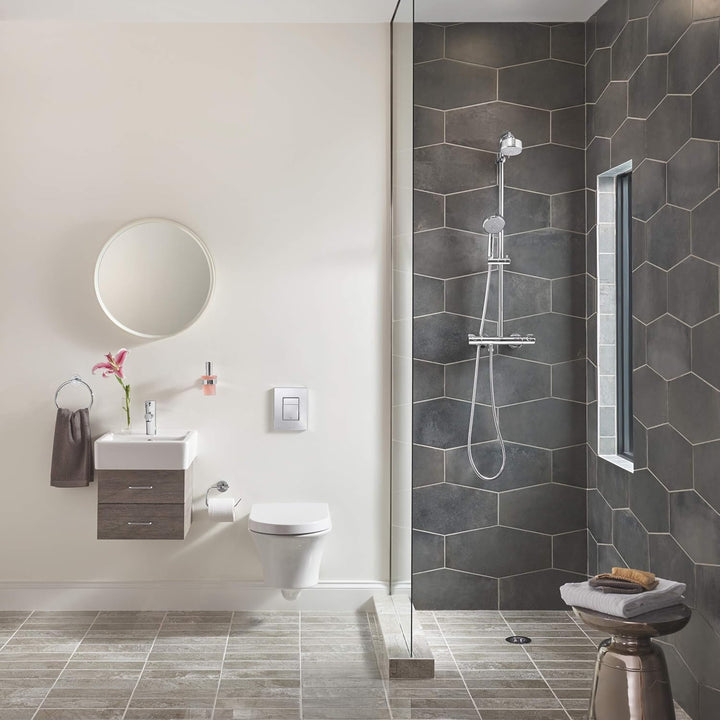 Grohe Essentials Badaccessoires - Handtuchring chrom 40365001 & Bau Cosmopolitan Accessoires Bath WC