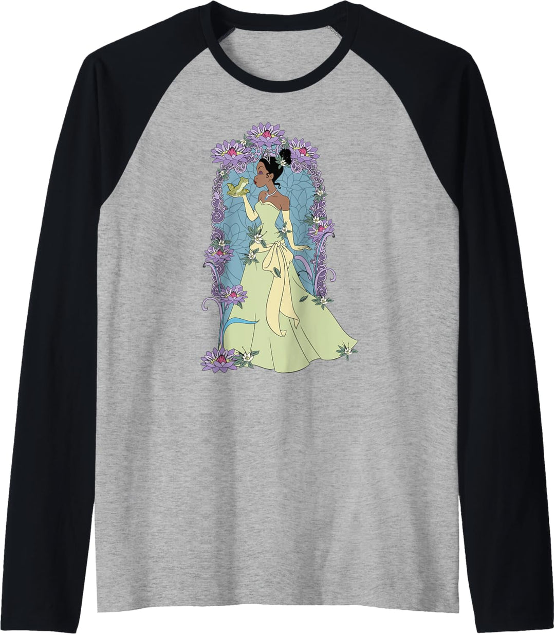 Disney Princess And The Frog Tiana Floral Kiss C Raglan