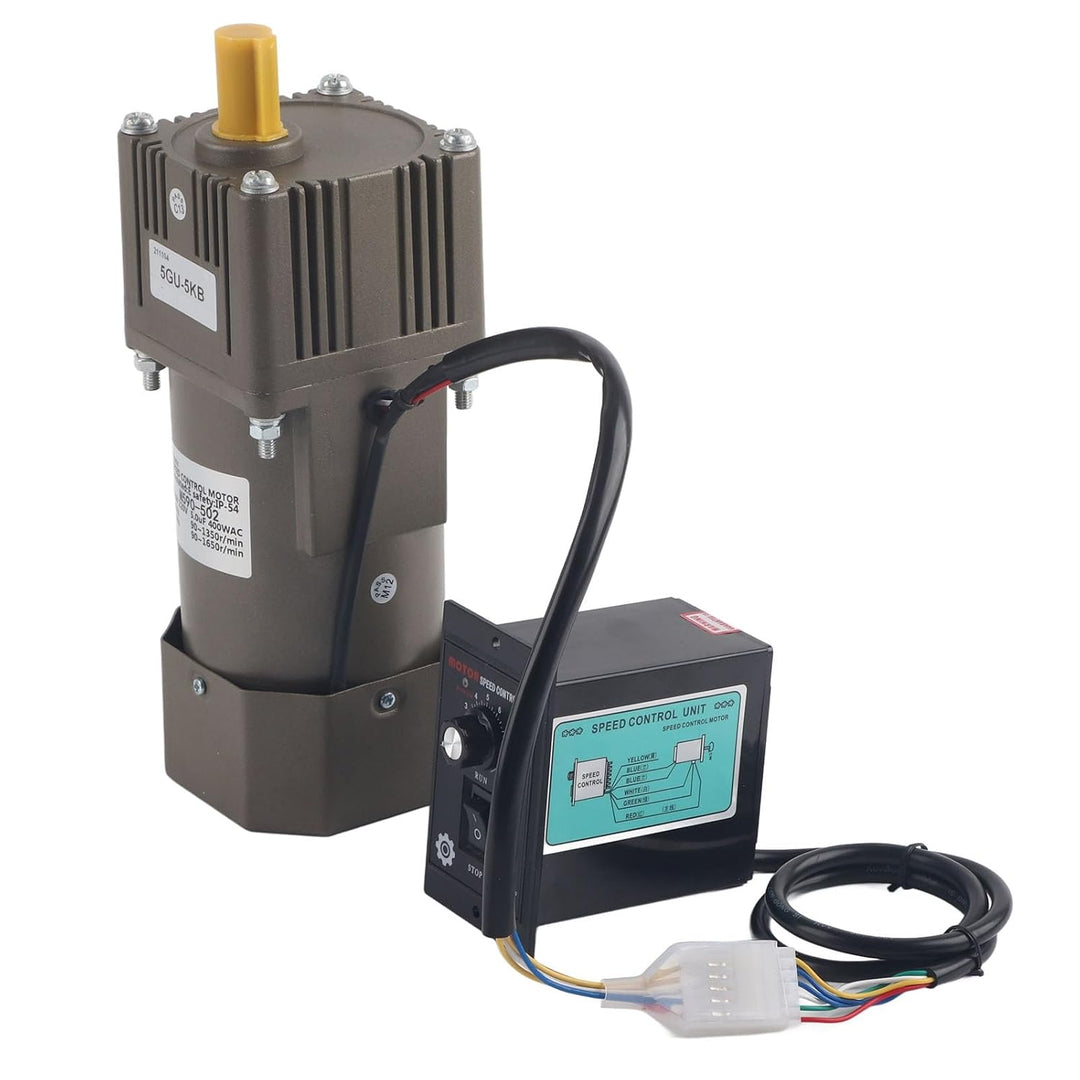 AC 220V 90W Motor mit einstellbarer Drehzahl Stufenlos regelbarer Frequenzumrichtermotor mit Getrieb