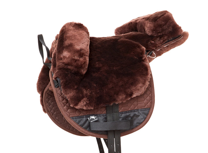 Engel Reitsport Lammfell Fellsattel R2 Englisch Lammfell mocca, Lammfell mocca