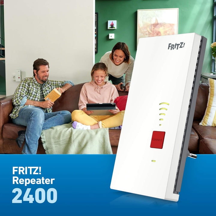 AVM FRITZ!WLAN Mesh Repeater 2400 (Dual-WLAN AC + N bis zu 1.733 MBit/s (5GHz) + 600 MBit/s(2,4 GHz)